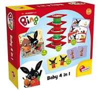 Lisciani - Bing Baby 4 En 1 - Collection De Jeux Éducatifs Dès 1 À 4 Ans - Puzzles Mémo Et Logique - Construire La Tour - Jouet Éveil - Idée Cadeau Enfant 1 À 4 Ans - Jeu Ludique