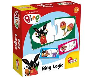 Lisciani - Bing Baby Logic - Jeu Éducatif Puzzle et Memory - Dès 1 an | 12 Mini-Puzzles Autocorrectifs - Tuiles Épaisses à Encastrement - Notice Fournie - Attention, Mémoire et Concentration
