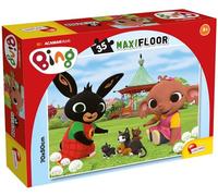 Lisciani - Bing MaxiFloor - Jeu Puzzle pour Enfants dès 3 Ans - 35 Pièces Grand Format 70 x 50 cm - Personnages Bing et Amis - Jeu Éducatif de Sol pour Motricité, Observation et Concentration