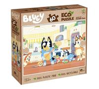 Lisciani - BLUEY - Puzzle Éco 60 Pièces - Pour Enfants dès 4 Ans - 50x70cm - Double Face à Colorier - 100% Recyclable, Sans Plastique - Certifié FSC
