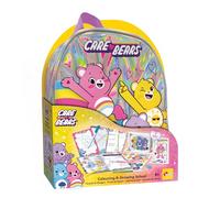 Lisciani - Care Bears Drawing School - Sac à Dos Créatif Bisounours Enfant dès 5 Ans - Cahier de Dessin et Coloriage - Ardoises Effaçables et Accessoires de Dessin - Kit Activités Créatives Portable