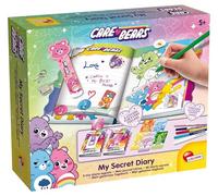 Lisciani - Care Bears - Journal Secret Enfants dès 5 Ans - Carnet Intime avec Cadenas et Clés - Couvertures Interchangeables - Feutres Parfumés et Couleur Changeante - Activité Créative Bisounours