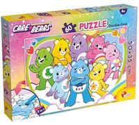 Lisciani - Care Bears - Puzzle Éducatif Double Face à Colorier - Dès 4 Ans | 60 Pièces au Format 50 x 35 cm - Activité Créative Dessin Animé - Motricité Fine Travaillée - Dos à Colorier aux Feutres