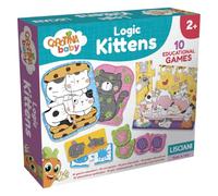 Lisciani - Carotina Baby - 10 Jeux Éducatifs Chats - Puzzle & Memory - 1 an