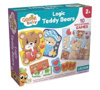 Lisciani - Carotina Baby - 10 Jeux Éducatifs Ours - Puzzle & Memory - 1 an