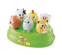 Lisciani - Carotina Baby Edu Shapes - La Ferme Formes - Dès 10 Mois | Jouet Formes et Couleurs Bébé - Développement Logique Progressif - Motricité Fine Travaillée - 6 Animaux Colorés à Encastrer