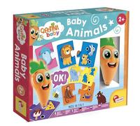 Lisciani - CAROTINA BABY- Jeu Educatif Intéractif Bébé Animaux avec Stylo Parlant Lumineux Carotina - Pour Enfants dès 2 Ans - 10 Puzzles de 2 Pièces - Quiz Interactif Apprendre les Bébé Animaux