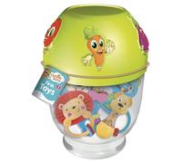 Lisciani - CAROTINA Baby - Premiers Jouets - Coffret Sensoriel pour Bébé dès 3 Mois - 5 Jouets Educatifs : Hochets, Anneaux Dentition, Développement Sensoriel - Jeu Educatif - Idée Cadeau Naissance