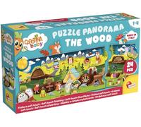 Lisciani - Carotina Baby - Puzzle Panorama : La Fôret - Puzzle Interactif pour Enfants de 1 à 4 ans - Éveil sensoriel et cognitif - Reconnaissance Formes et Couleurs - Fabriqué en Italie