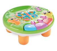 Lisciani - Carotina Baby - Tableau d'Éveil Musical Animaux - Dès 6 Mois | Table Électronique à Touches - 4 Pieds à Monter et Notice Fournie - Livre à Pages à Tourner - Sons d'Animaux et Comptines