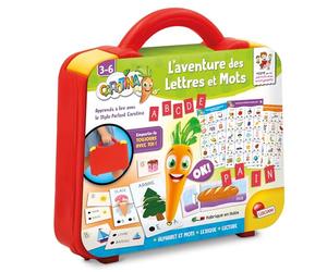 Lisciani - CAROTINA Encyclopédie des Animaux - Valisette Éducative Portable pour Enfants 3-6 Ans - Stylo Parlante & Lumineux - Quiz Interactifs Animaux - Activités Didactiques - Logique & Autonomie