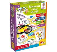 Lisciani - Carotina - J'Apprends à Être Attentif Jeu Rapide - Dès 3 Ans | Jeu de Rapidité Illustré - Animaux, Moyens de Transport, Aliments - Vivacité, Attention et Réflexion - Parties à Plusieurs