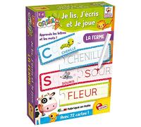 Lisciani – Jeu éducatif Carotina La Ferme – Je lis, j'écris et je joue – 72 cartes effaçables