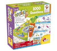 Lisciani - CAROTINA - Jeu 1000 Questions pour Enfants 3 à 6 ans - Jeu Educatif Electronique avec Stylo Carotina Parlant - Apprentissage Alphabet , Nombres, Formes, Couleurs, Animaux & Logique