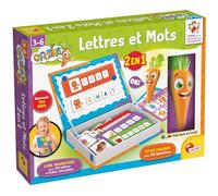 Lisciani - CAROTINA - Lettres et Mots 2 en 1 - Jeu Éducatif pour Enfants dès 3 Ans - Apprendre Les Lettres - Jeu Magnétique Intéractif avec Stylo Parlant - Activité Préscolaire - Jeu Électronique