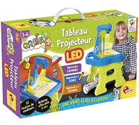 Lisciani - CAROTINA - Tableau Projecteur LED pour Enfants dès 3 Ans - Table de Jeux Educatifs - Apprendre l'Alphabet, à Ecrire, à Dessiner - Testé Par des Parents Enseignants - Avec Feutres & Fiches