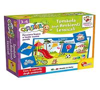 Lisciani - Carotte Quadrotte Tombola Environnements Lexicaux Jeu éducatif préscolaire, de 3 à 6 Ans, Multicolore, 87501