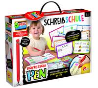Lisciani Montessori Stylo école d'écriture pour enfants de 3 à 6 ans - Apprentissage de la motricité - Kit d'écriture inspiré du Montessori - Fabriqué en Italie - Favorise le développement créatif