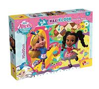 Lisciani - Disney Alice Au Pays Des Merveilles - Puzzle Double Face 24 Pièces Dès 3 Ans - Verso À Colorier - Format Maxi 70x50 Cm - Jouet Éducatif Éveil - Idée Cadeau Enfant 3 Ans - Jeu Ludique