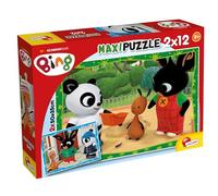 Liscianigiochi Maxi Puzzle Bing et ses amis 81226 – 2 x 12 pièces dès 3 ans