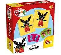 Lisciani - Disney Junior Bing Mémo - Jeu de Mémoire Métiers - Dès 1 an | 32 Cartes Robustes - Apprendre les Métiers en Jouant - Jouet Éveil Progressif - Motricité Fine et Habileté Manuelle
