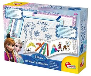 Lisciani - DISNEY LA REINE DES NEIGES - Activité de Dessin et Coloriage Créatif avec Elsa et Anna - Dessins pour Filles dès 4 Ans - Développe Motricité Fine et Créativité