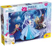 Lisciani - Disney La Reine des Neiges - Puzzle 24 Pièces - Dès 3 Ans | Modèle Multicolore Détaillé - Scène à Décorer au Dos - Améliore l'Observation - Format Final 50 x 35 cm, Bonus Décoratif
