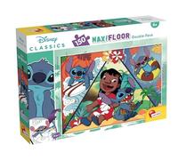 Lisciani - Disney Lilo et Stitch - Maxi Puzzle 150 Pièces - Dès 6 Ans | Grand Puzzle Exploration Tropicale - Univers de Lilo et Stitch - Réflexion et Dextérité - Format Final au Sol 70 x 50 cm