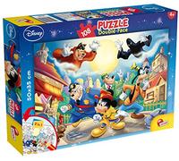Lisciani - Disney Mickey Et Ses Amis Détective - Puzzle Double Face 108 Pièces Dès 4 Ans - Verso À Colorier - Jouet Éducatif - Format 50x35 Cm - Idée Cadeau Enfant - Activité Créative