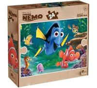 Lisciani - Disney Monde de Nemo - Puzzle Double Face 24 Pièces - Dès 3 Ans | Jeu Éducatif à Colorier - Verso à Colorier aux Feutres - Fantaisie, Logique, Curiosité, Rigueur - Grandes Pièces Épaisses