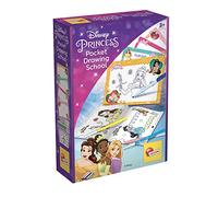 Lisciani - Disney Princesses École De Dessin De Poche - Coffret Créatif Dès 3 Ans - 4 Ardoises Effaçables - Manuel Pas À Pas - Jouet Éducatif Princesse - Idée Cadeau Enfant 3 Ans - Jeu Ludique