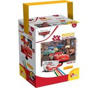 Lisciani - Disney Puzzle Cars - Puzzle 24 Pi Ces - Double Face - Verso A Colorier - Jeu Educatif - A Partir De 3 Ans