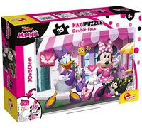 Lisciani - Disney Puzzle Minnie - Maxi Puzzle 35 Pièces - Double Face - Verso A Colorier - Jeu Educatif - A partir de 3 ans