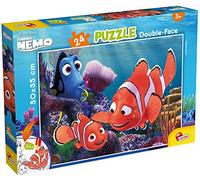 Lisciani - DISNEY PUZZLE - Nemo 24 Pièces - Pour Enfants dès 3 Ans - Puzzle Double Face - 50 x 35 cm - Verso A Colorier - 4 Feutres Inclus - Jeu Educatif Développe la Motricté Fine