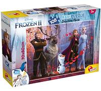 Lisciani - Disney Reine des Neiges 2 - Puzzle 108 Pièces - Dès 3 Ans | Casse-Tête Recto Verso Géant - Éléments Épais et Solides - Réflexion et Observation - Format Final 70 x 50 cm par Image