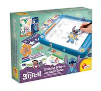 Lisciani - DISNEY STITCH - École de Dessins par Projection Pour Enfants dès 5 Ans - Apprendre à Dessiner avec Stitch sur une Table Lumineuse A4 - Inclus Pochoirs, Stickers, Feutres Parfumés et Plus