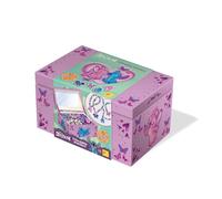 Lisciani - Disney Stitch - Kit de Création de Bijoux d'Amitié - Dès 7 Ans | Création de Colliers et Bracelets - Avec Perles, Charms, Fils et Accessoires - Range les Réalisations - Coffret à Bijoux