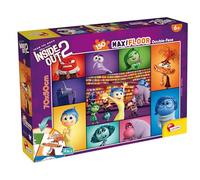 Lisciani - DISNEY VICE-VERSA 2 - Puzzle 150 Pièces - Pour les Enfants dès 6 ans - Puzzle Maxifloor Double Face - 35x25cm - Verso à Colorier - Jeu Educatif & Ludique - INSIDE OUT 2