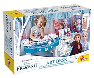 Lisciani - FROZEN La Reine des Neiges 2 - Pupitre Créatif Avec Accessoires - Kit Bureau Pour Enfants Dès 4 Ans - Développe la Créativité et l'Imagination - Fabriqué en Italie