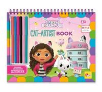 Lisciani - GABBY ET LA MAISON MAGIQUE - Carnet de Dessins & Coloriages GAB-TASTIC Pour Enfants dès 3 Ans - Coloriages & Dessins 30 Pages à Personaliser - Avec Stickers & 6 Feutres - Gabby's Dollhouse