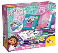 Lisciani - Gabby et la Maison Magique - Journal Intime Enfant - Dès 5 Ans | Journal Intime avec Cadenas et Clés - Feutres Parfumés Inclus - Stickers & Gemmes Fournis - Écriture Quotidienne et Repérage