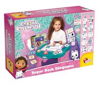 Lisciani – Bureau interactif Gabby et la Maison Magique – Dès 2 ans, 10+ jeux, éveil sensoriel