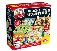 Lisciani Giochi 57023 Giochi Riuniti - Ensemble de Plus de 60 Jeux de société, Multicolore