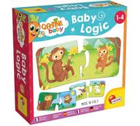 Lisciani - CAROTINA BABY - Logique Bébé Mamans et Petits - Jeu Éducatif d'Eveil pour Enfants de 1 à 4 Ans - 12 Puzzles de 2 Pièces à Associer - Développe Observation, Logique et Coordination