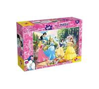 Lisciani Puzzle Disney Princesses – Maxi 108 pièces, double-face, verso à colorier, dès 3 ans