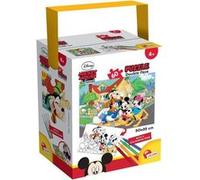 Lisciani - Puzzle Mickey Mouse - Puzzle 60 Pièces - Double Face - Verso A Colorier - Jeu Educatif - A partir de 4 ans