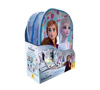 Lisciani Giochi- Elsa Frozen Coloring et Drawing School, Sac à Dos, Tableau, Manuel, feutres, 92925, Multicolore, ys/m