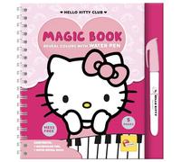 Lisciani - Hello Kitty - Livre Magique à Eau Réutilisable Enfants Dès 3 Ans - Jouet Éducatif Cahier 12 Pages avec Stylo à Eau Inclus - Activité Créative sans Salissures - Idée Cadeau Créatif Enfant