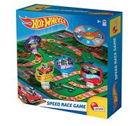 Lisciani - HOT WHEELS - Speed Race Game - Jeu de l’Oie dès 5 Ans - Jeu de Société Classique pour 2 à 4 Joueurs - Thème Course - Stimule Logique, Mémoire et Premiers Calculs - Jeu Dynamique