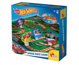 Lisciani - HOT WHEELS - Speed Race Game - Jeu de l’Oie dès 5 Ans - Jeu de Société Classique pour 2 à 4 Joueurs - Thème Course - Stimule Logique, Mémoire et Premiers Calculs - Jeu Dynamique